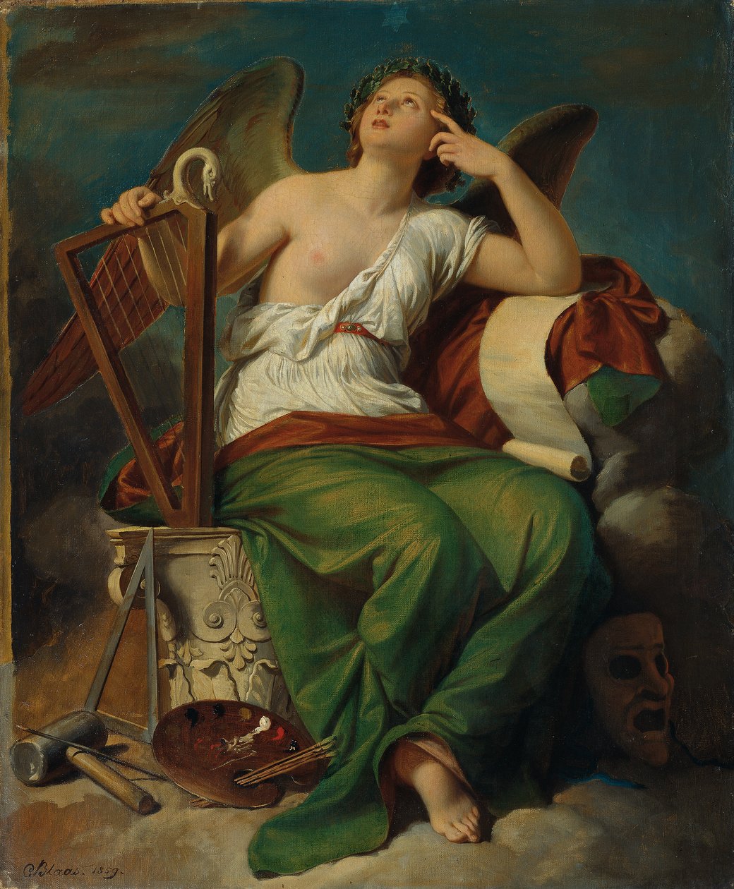 allegori over kunst af Karl von Blaas