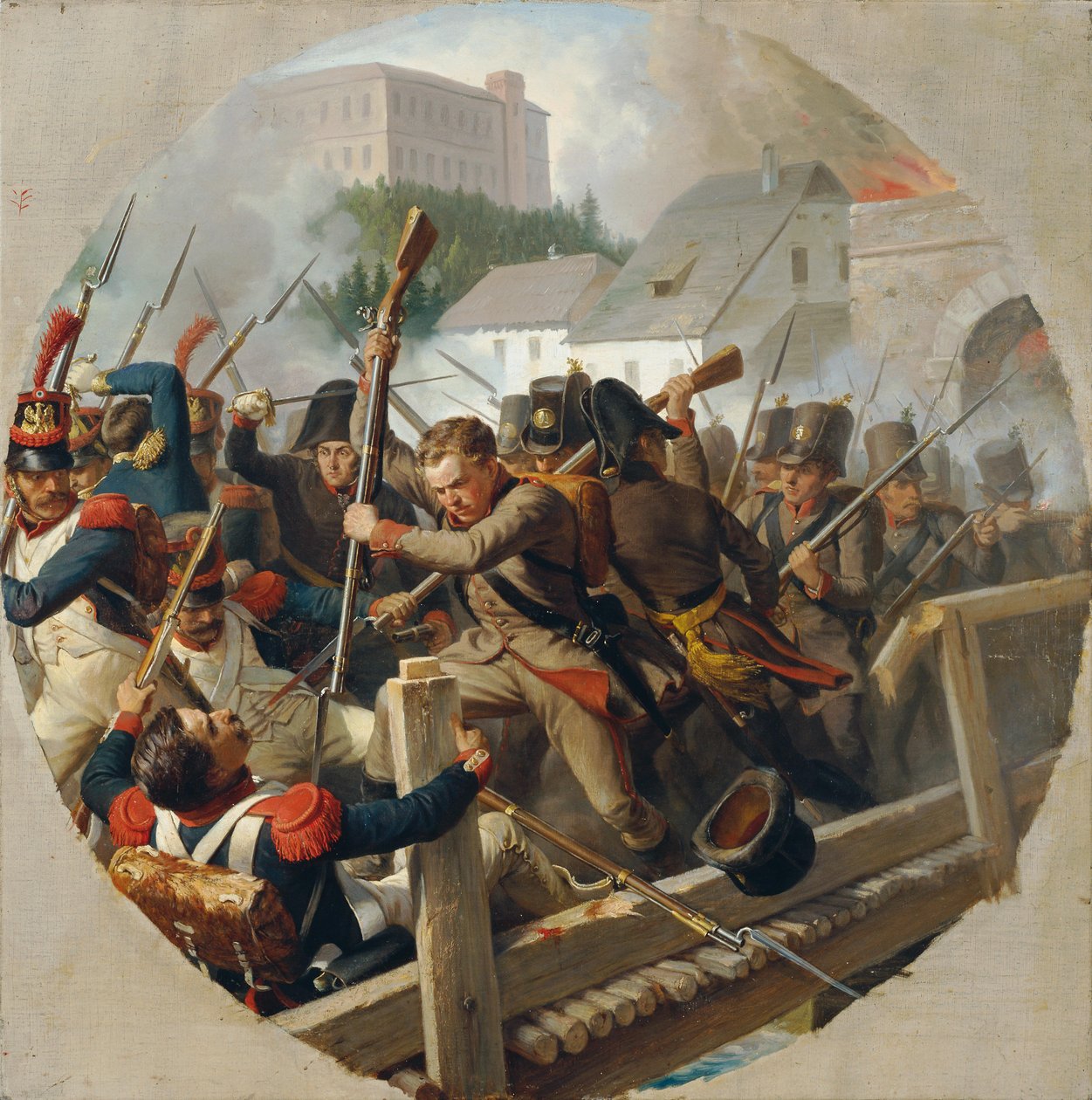 Mødet i Ebelsberg i 1806 af Karl von Blaas