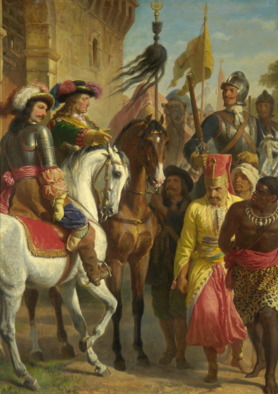 Slaget ved Levenc 1664 af Karl von Blaas