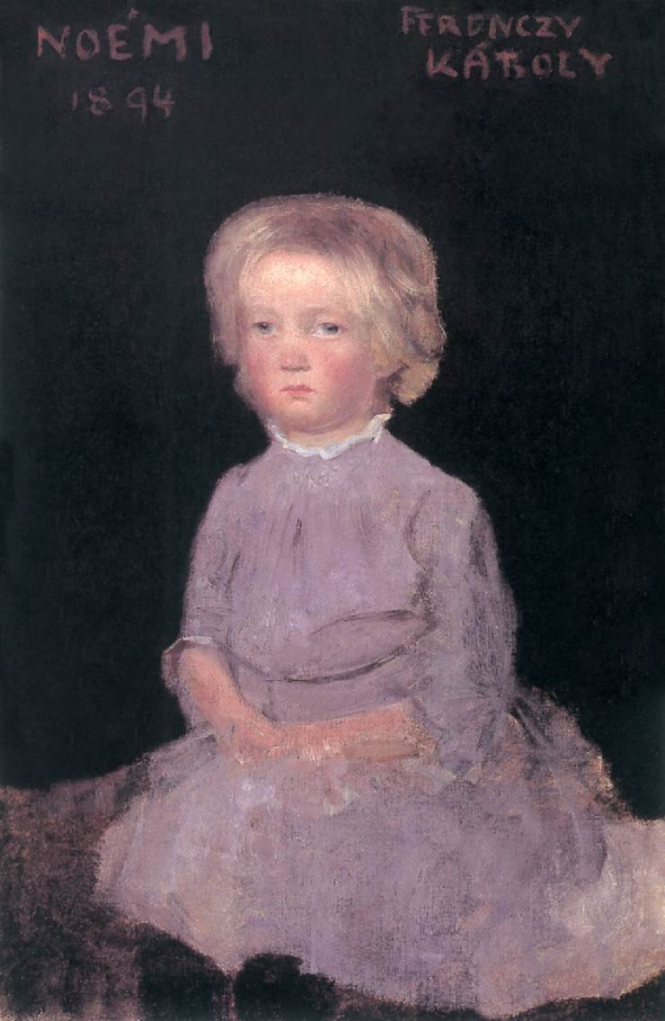 Noemi som barn af Károly Ferenczy