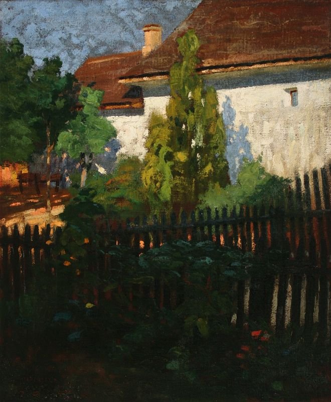 Vores hus i Nagybanya Petofi Street af Károly Ferenczy