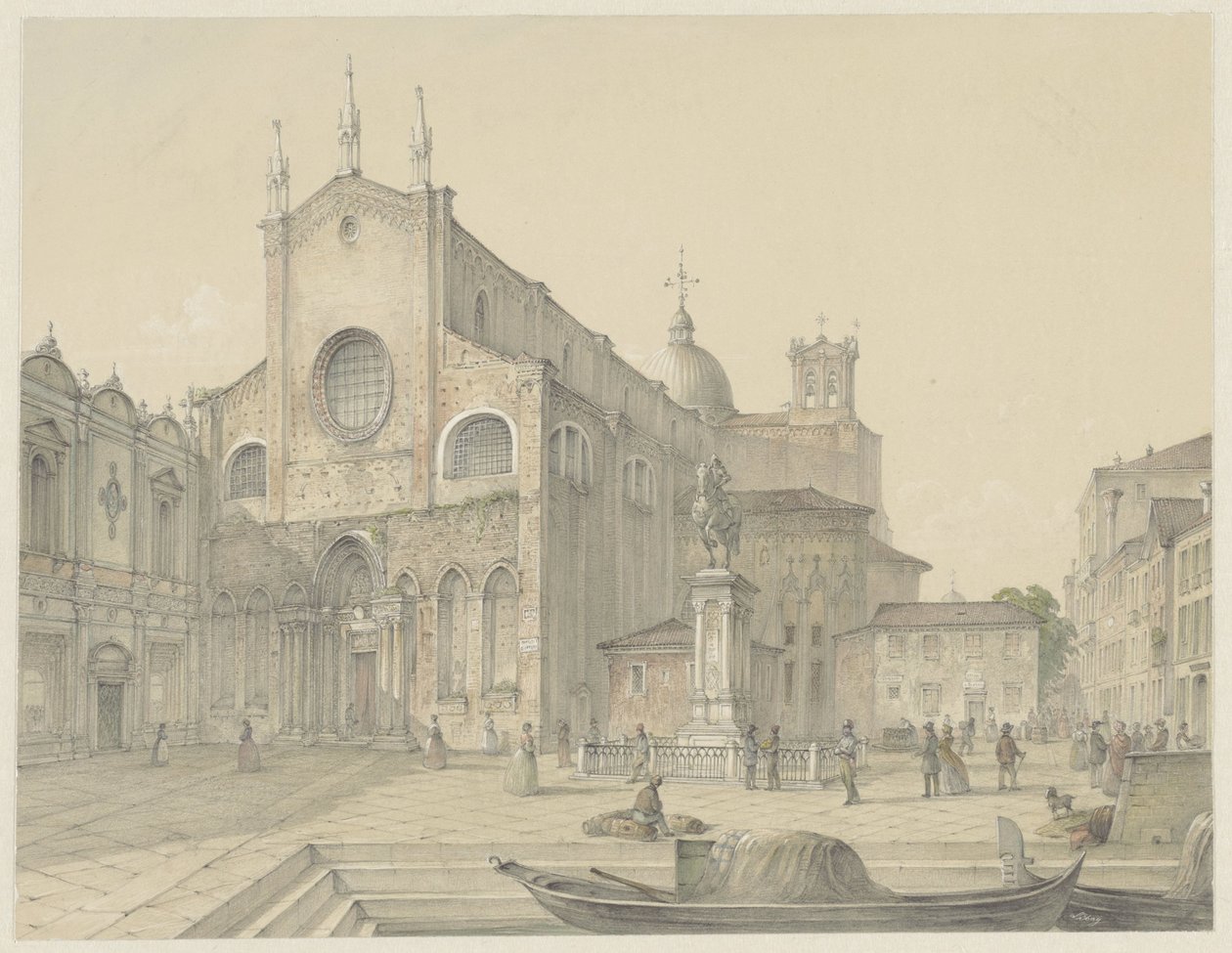 Venedig: S. Giovanni & Paolo af Karoly Lajos Libay