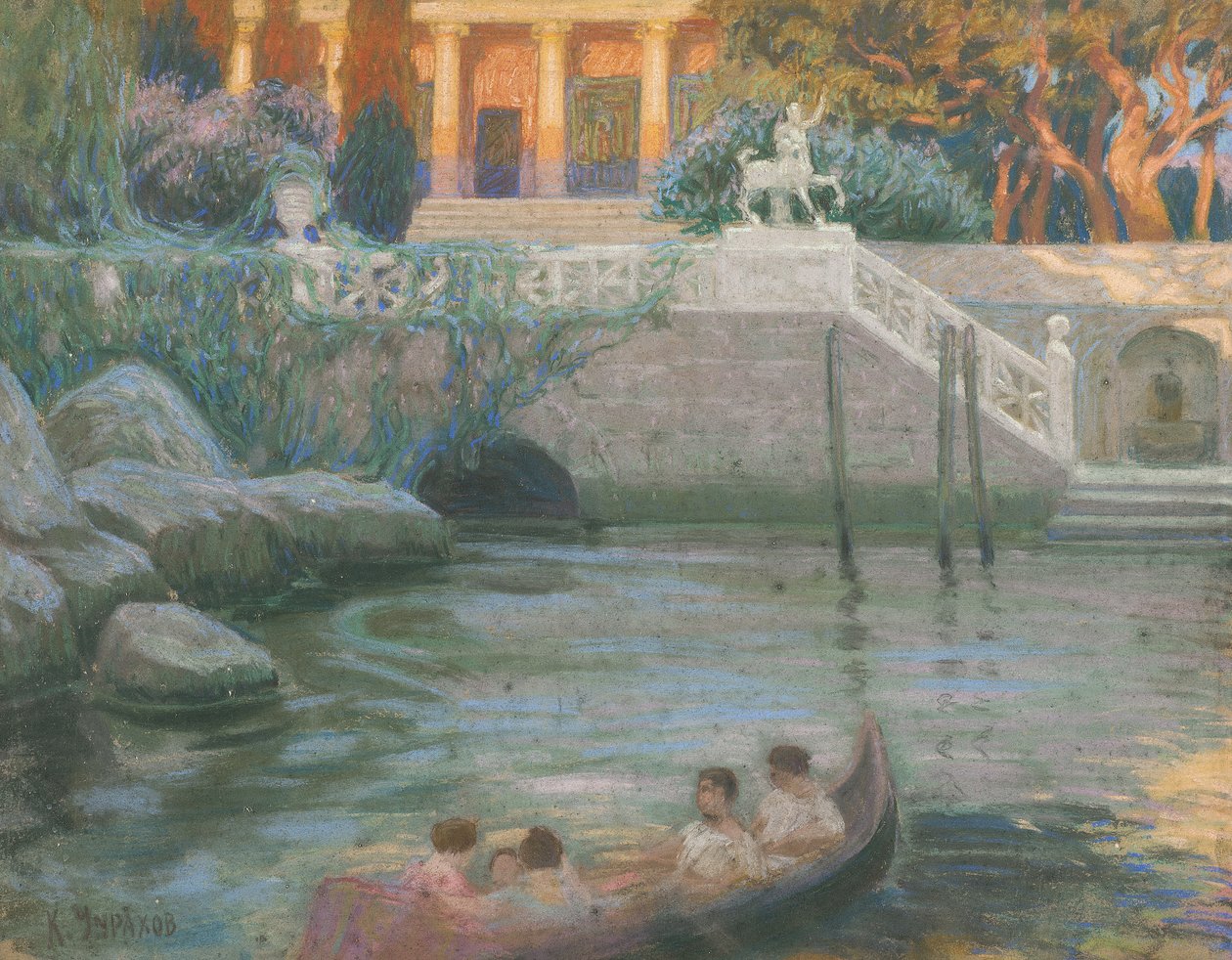 Scena pompeiana af Karpo Tchirakhoff