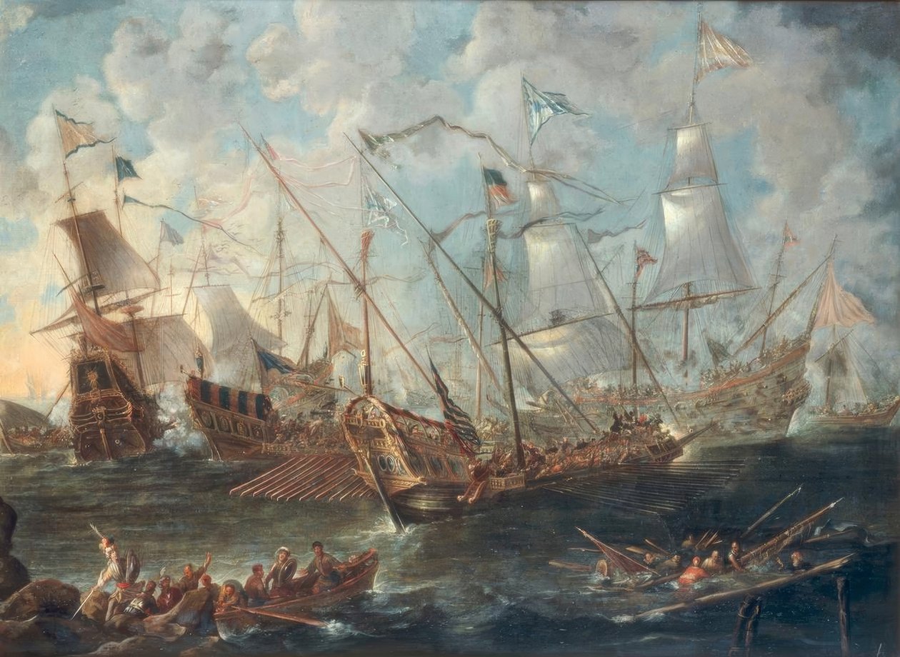 Søslag ved Middelhavet af Kaspar van Eyck