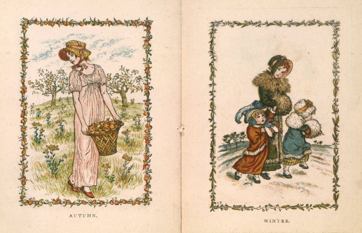 Efterår og Vinter af Kate Greenaway