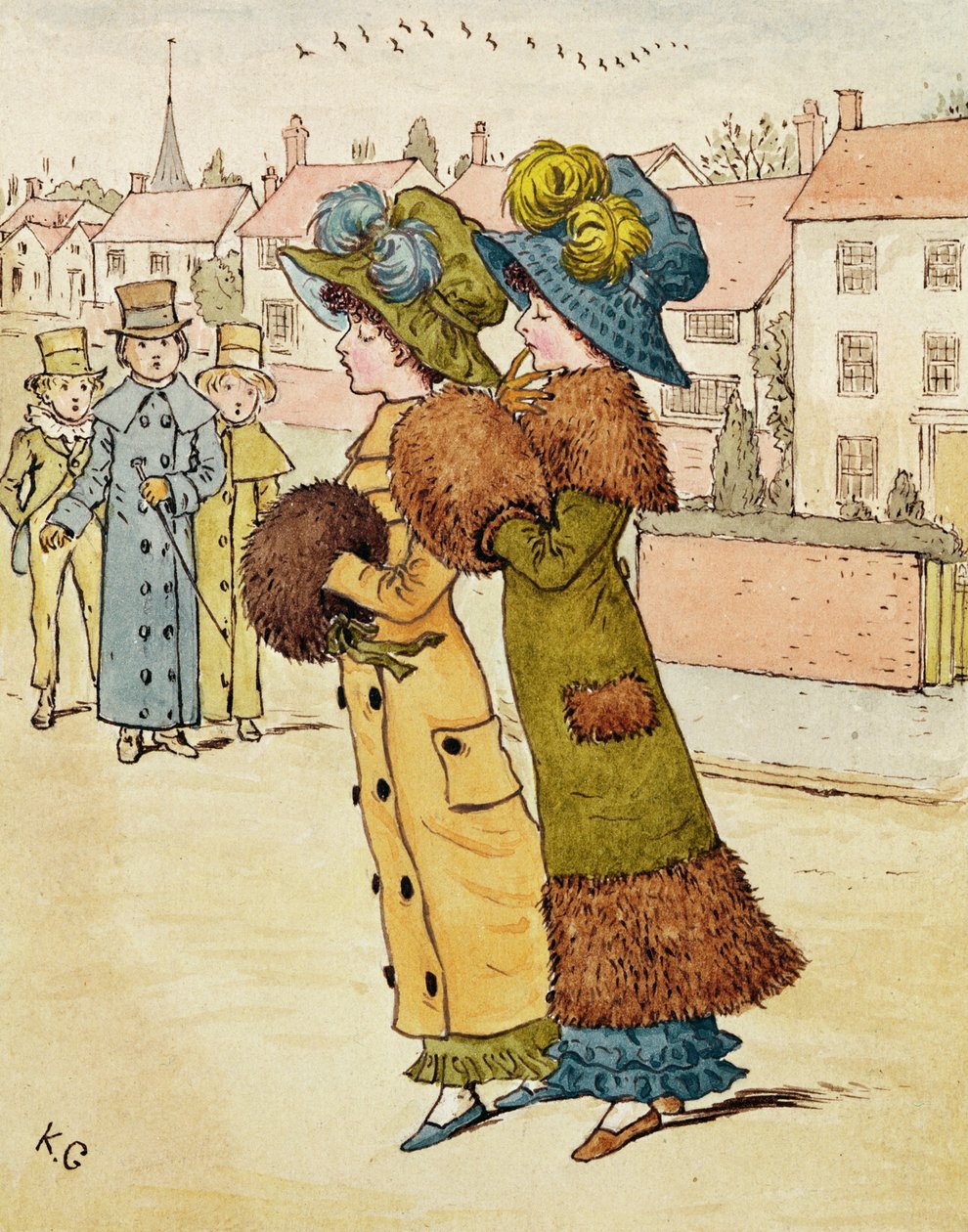 Ud på tur, 1800-tallet af Kate Greenaway