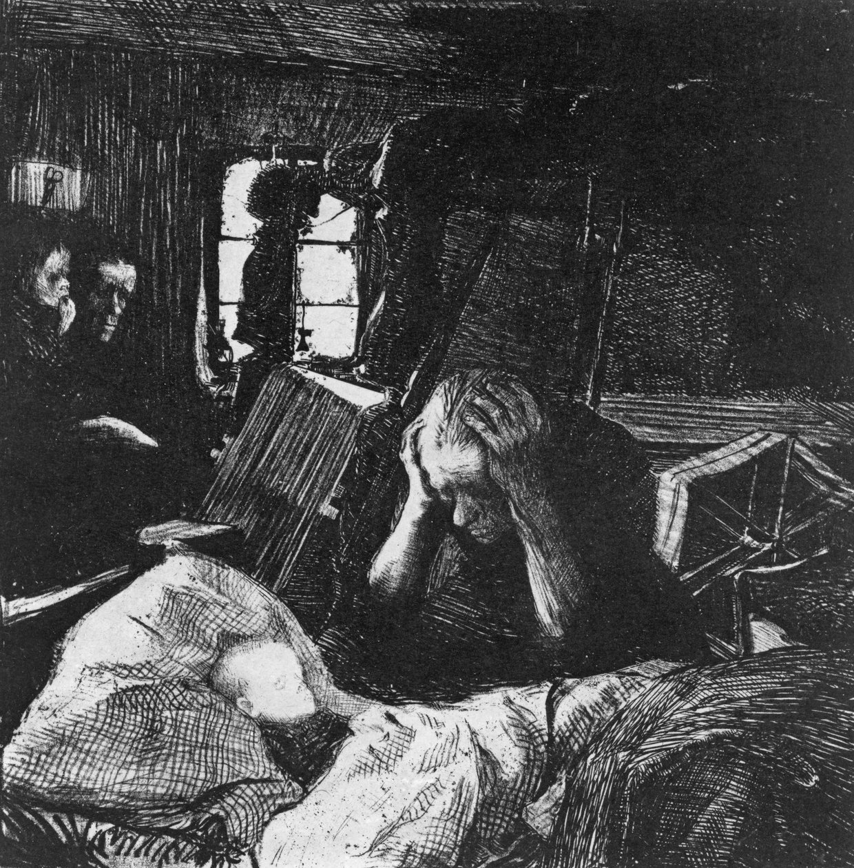 Behov, 1897 af Käthe Kollwitz