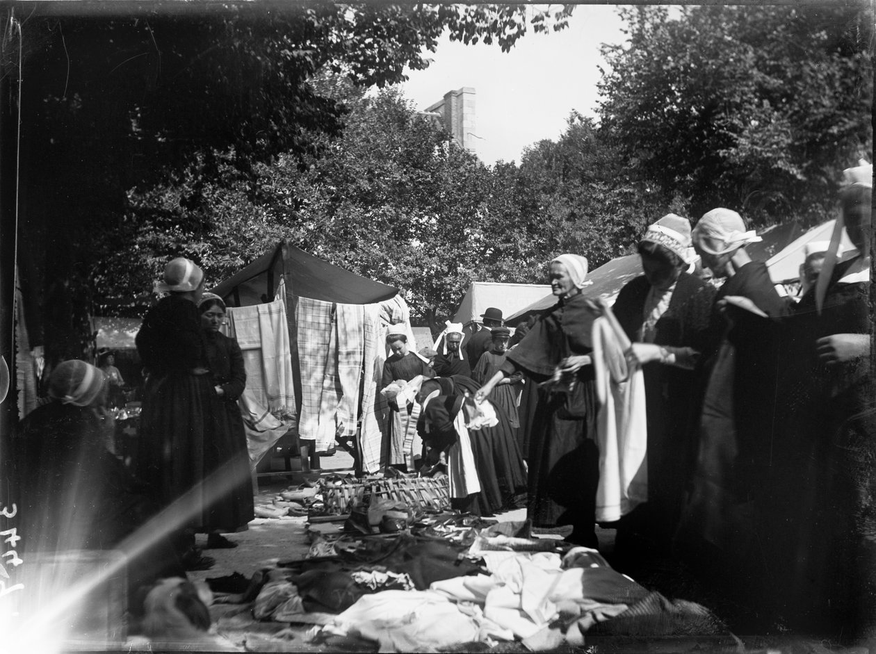 Concarneau, Bretagne, Frankrig, 20/08/1913 (s/hvid foto) af Katherine Jean Macfee