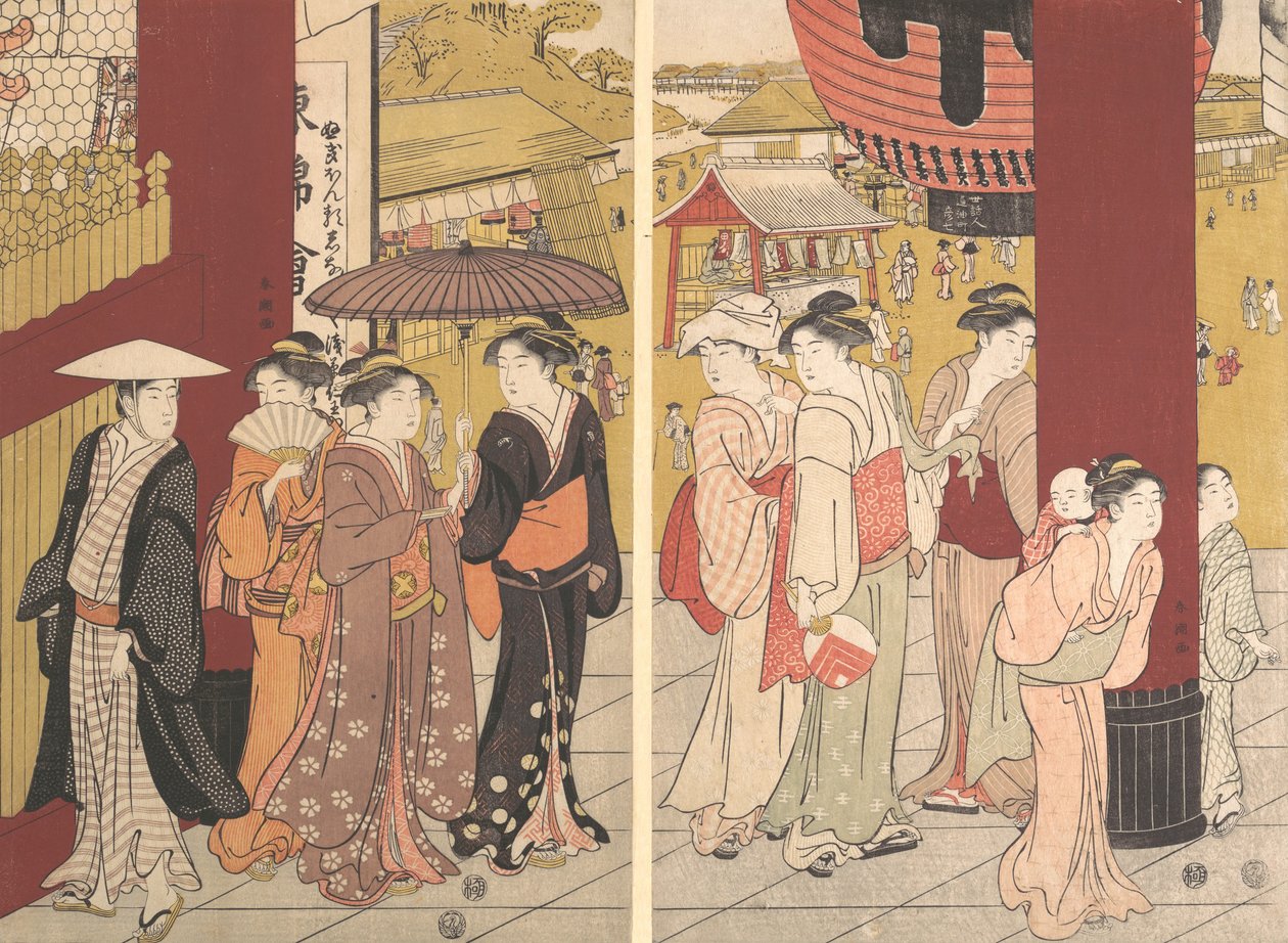 Gadebillede, ca. 1789. af Katsukawa Shuncho