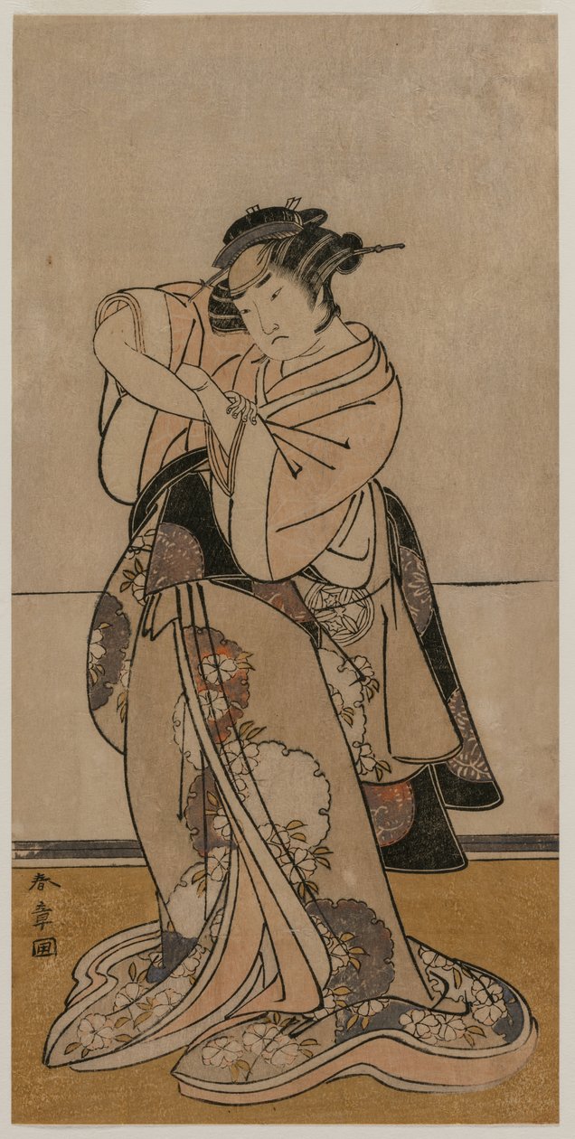 A c og r Yamashita og Ozo af Katsukawa Shunsho
