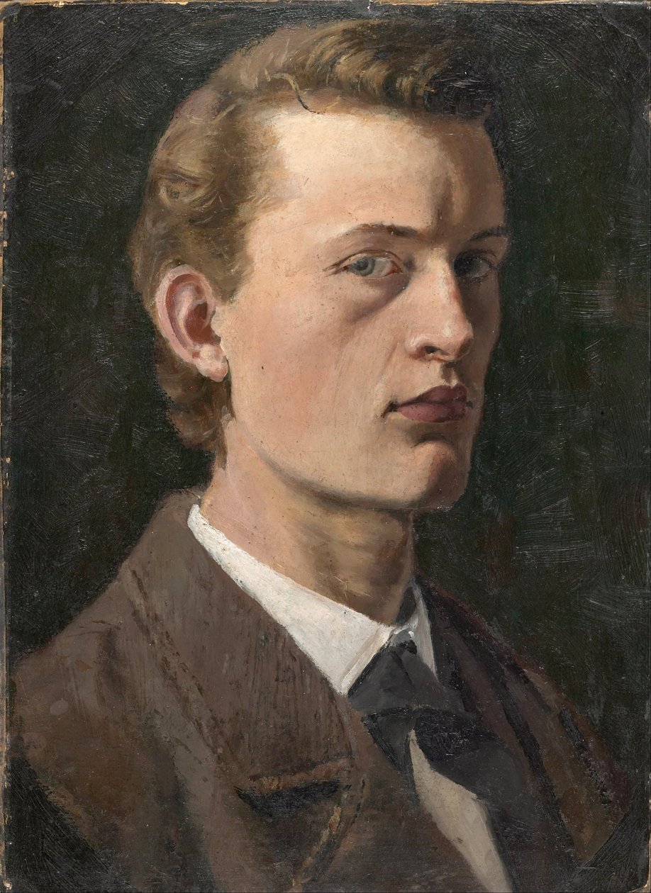Selvportræt af Edvard Munch