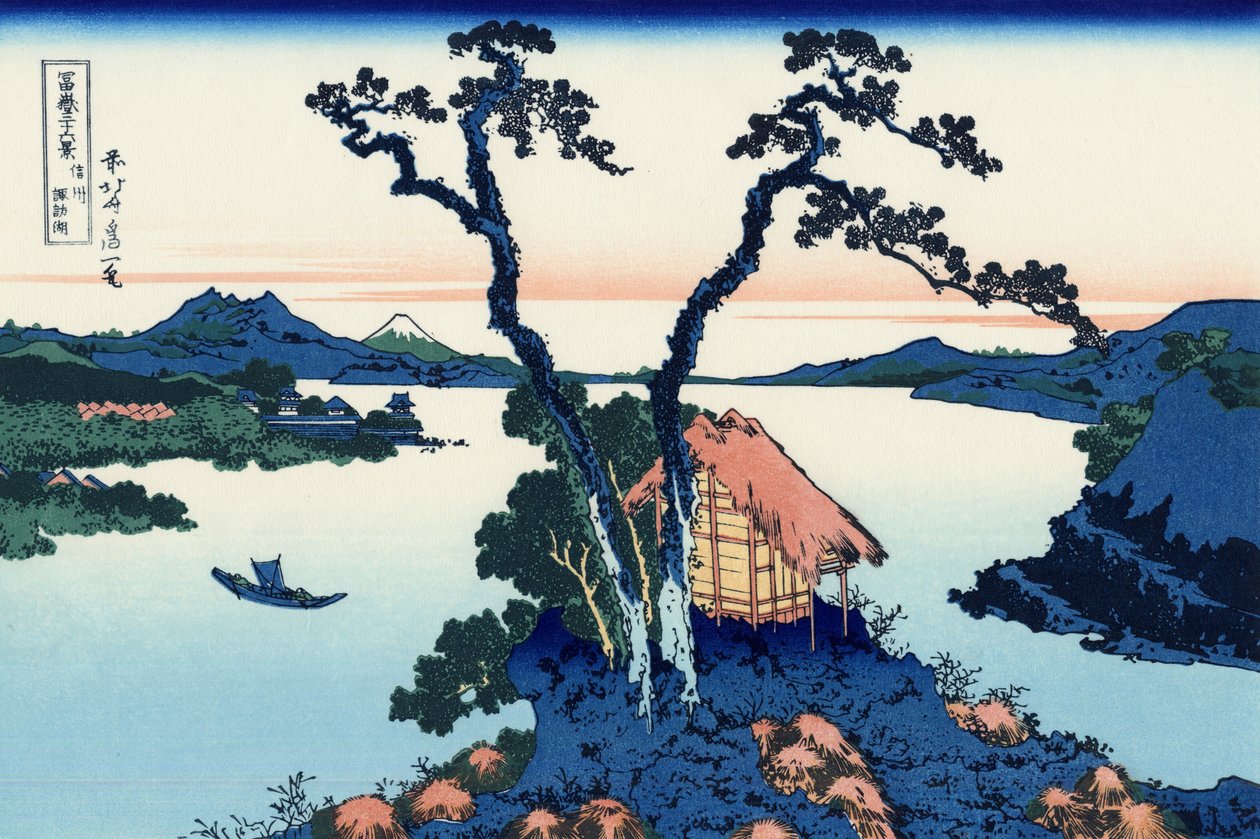Shinshū Suwa-ko af Katsushika Hokusai