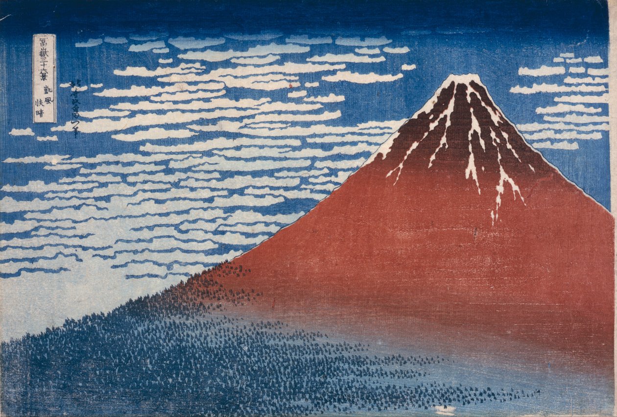 Fin vind, klar morgen af Katsushika Hokusai