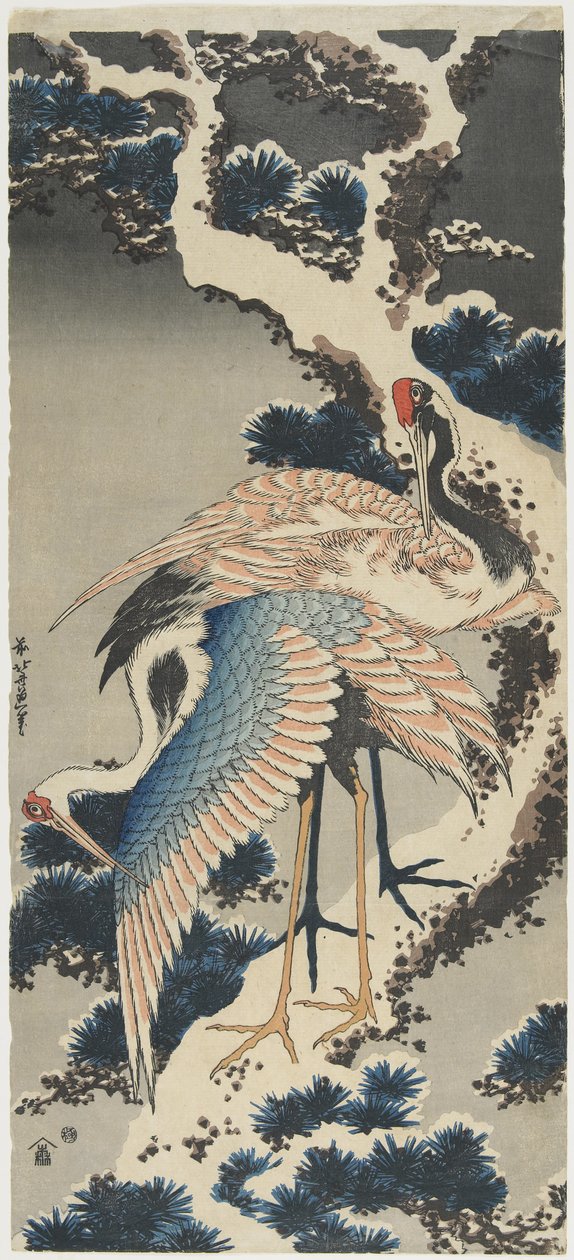 Traner på Fyr, ca. 1834 af Katsushika Hokusai