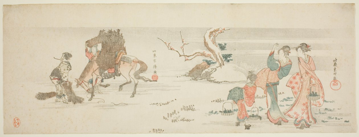 Indsamling af urter af Katsushika Hokusai