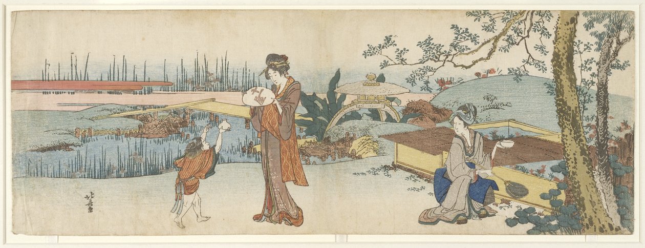 Guldfisksælger, 1801-1805 af Katsushika Hokusai