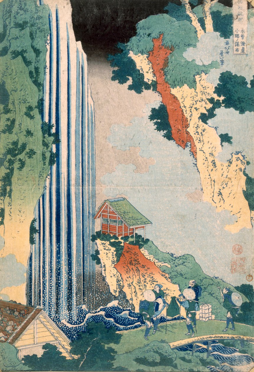 Ona water r sound te grundlæggende åbning, 1827. af Katsushika Hokusai