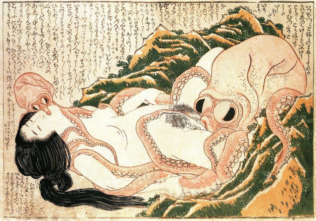 Fiskernes hustrus drøm af Katsushika Hokusai