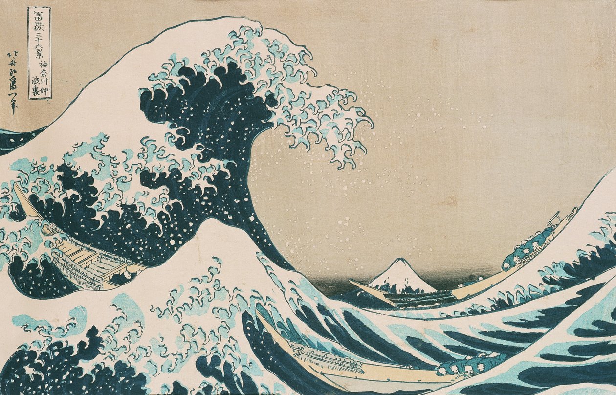 Den store bølge af Kanagawa af Katsushika Hokusai