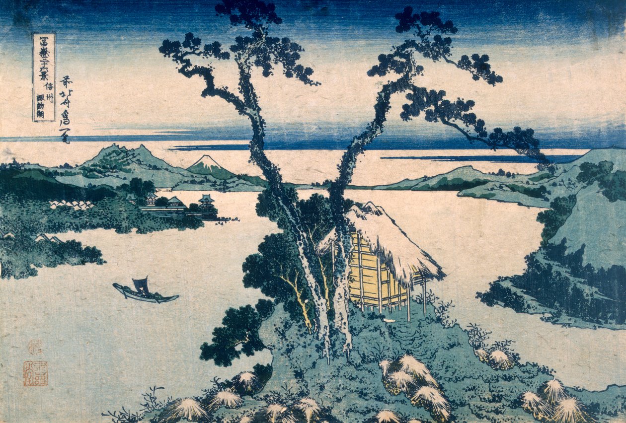 Suna-søen (træblok i farver) af Katsushika Hokusai