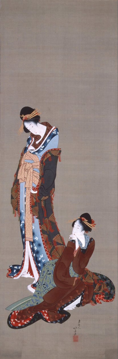 To skønheder af Katsushika Hokusai