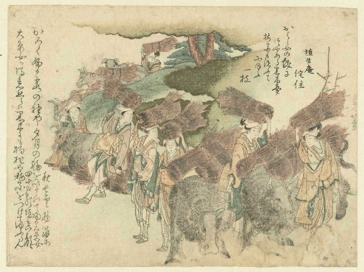 Kvinder fra landsbyen Ôhara af Katsushika Hokusai