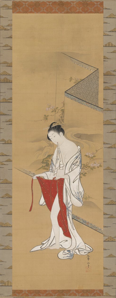 Skønhed efter badet af Kawamata Tsunemasa