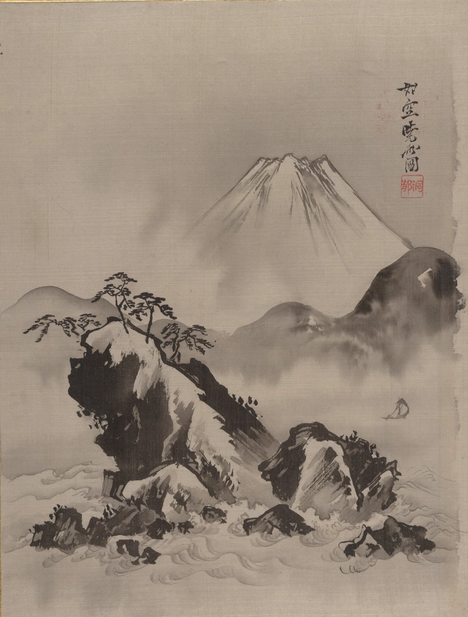 Mount Fuji, ca. 1887. af Kawanabe Kyosai
