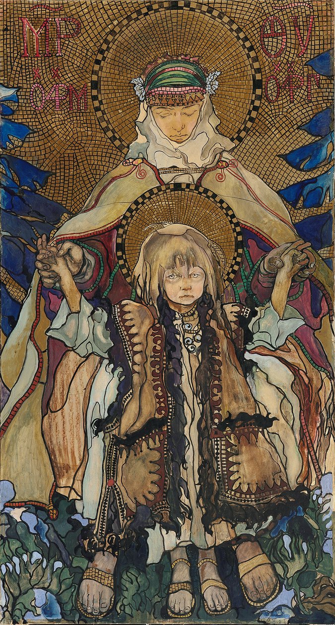 Hutsul Madonna af Kazimierz Sichulski