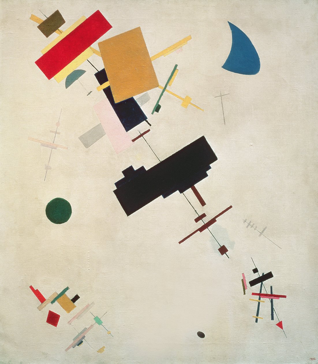 Suprematistisk komposition nr. 56, 1936 af Kazimir Severinovich Malevich