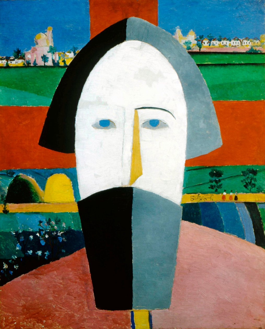 Overhoved for en bonde, 1928-1932. af Kazimir Severinovich Malevich