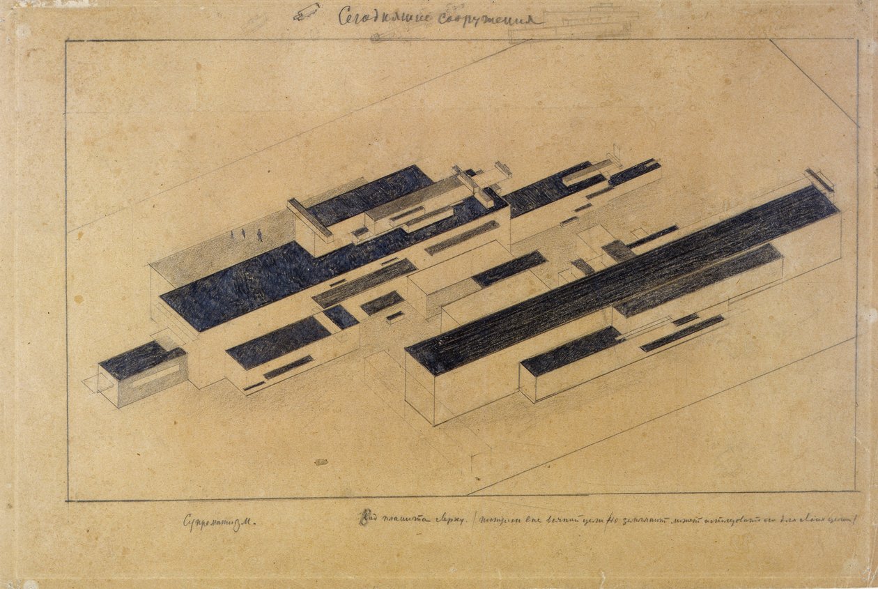 Moderne bygninger af Kazimir Severinovich Malevich