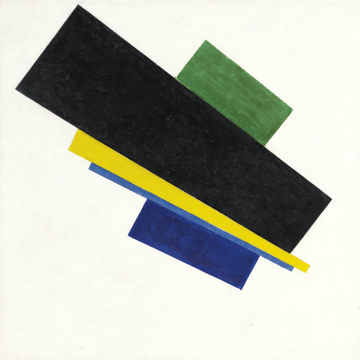 Suprematisme, 18. konstruktion, 1915 af Kazimir Severinovich Malevich
