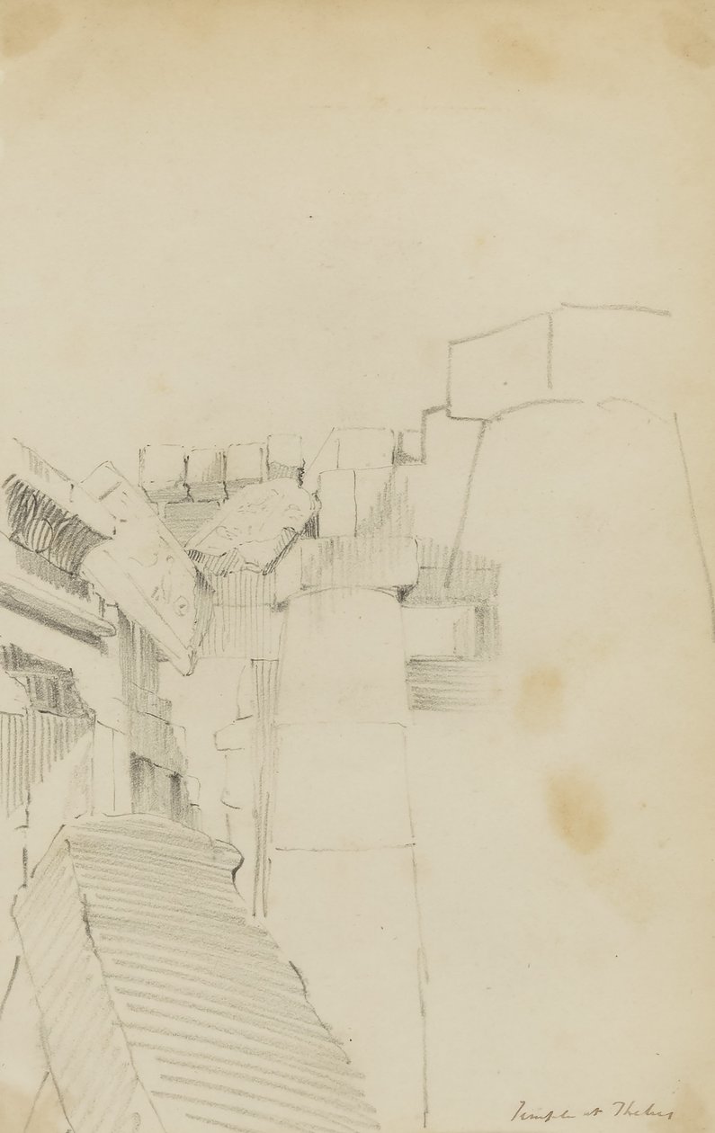 Templet i Theben, Egypten af Kellogg, Miner Kilbourne