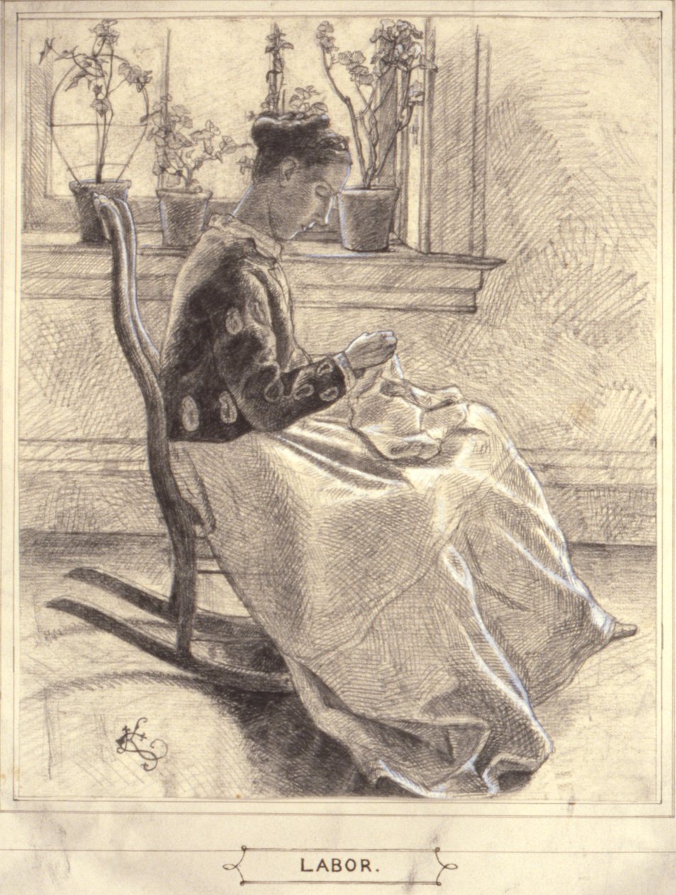 (Undersøgelse for "Arbejde") af Kenyon Cox