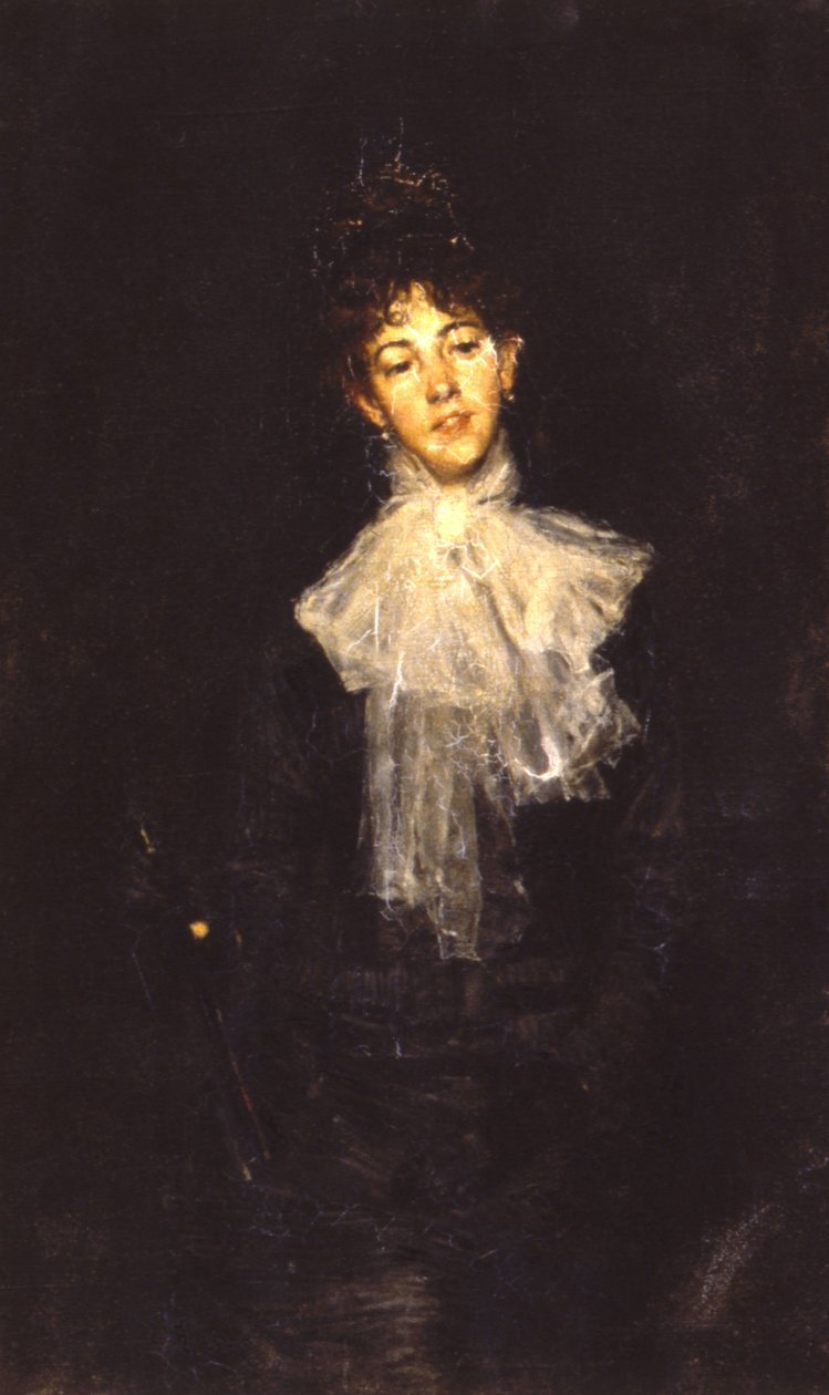 En dame i sort, 1880. af Kenyon Cox