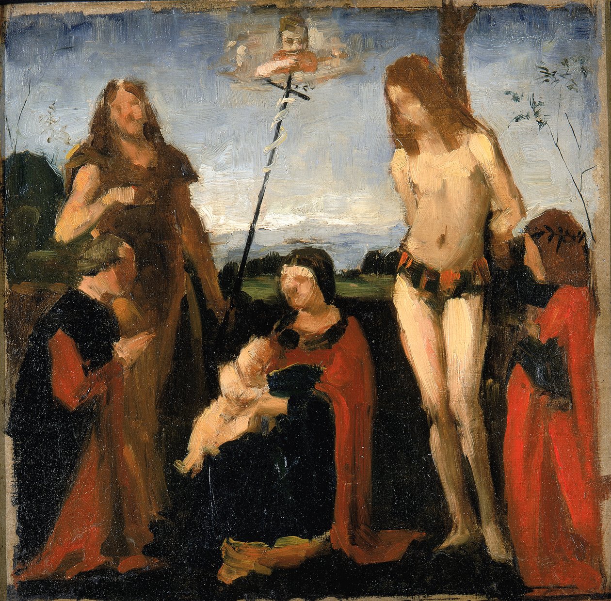 Efter Boltraffio, hellig samtale, 1878-1882. af Kenyon Cox