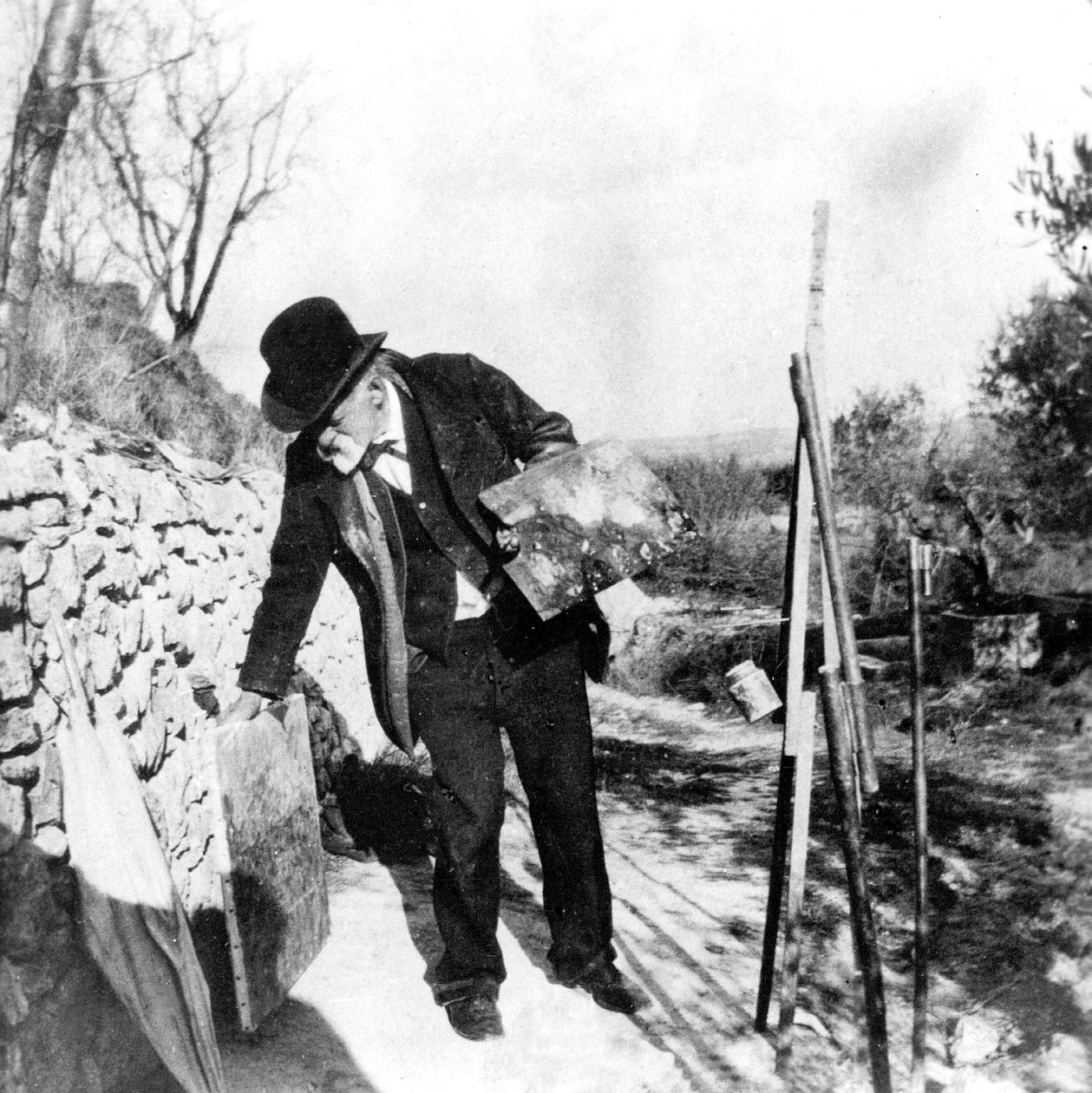 Paul Cezanne maleri i Aix-en-Provence af Ker Xavier Roussel