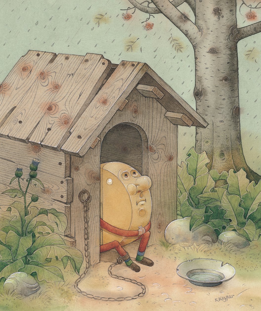 Ost, 1003 (wc på papir) af Kestutis Kasparavicius