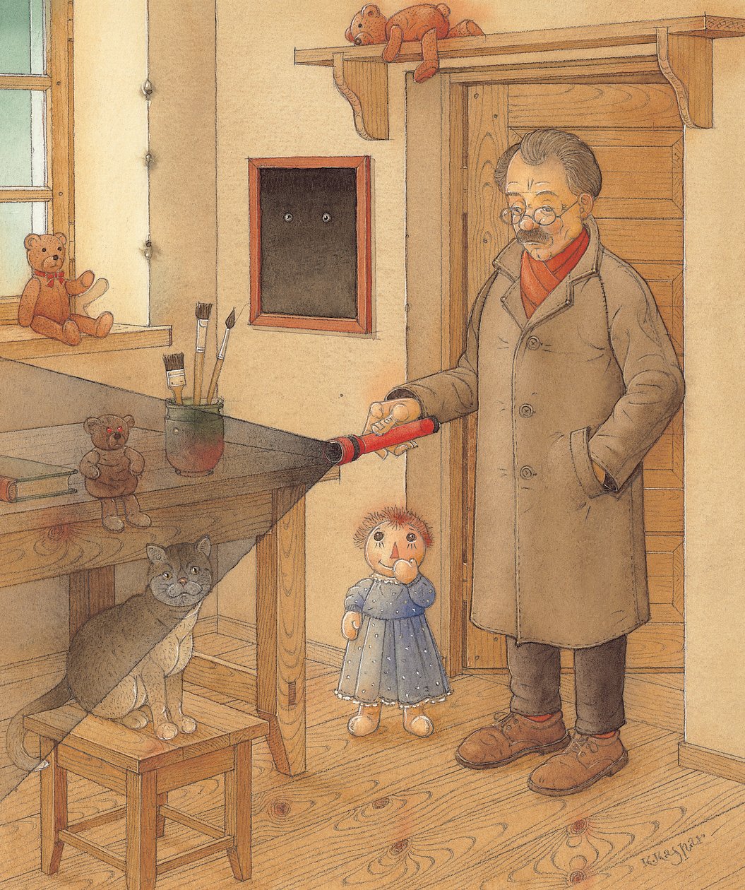 Lantern, 2005 (wc på papir) af Kestutis Kasparavicius