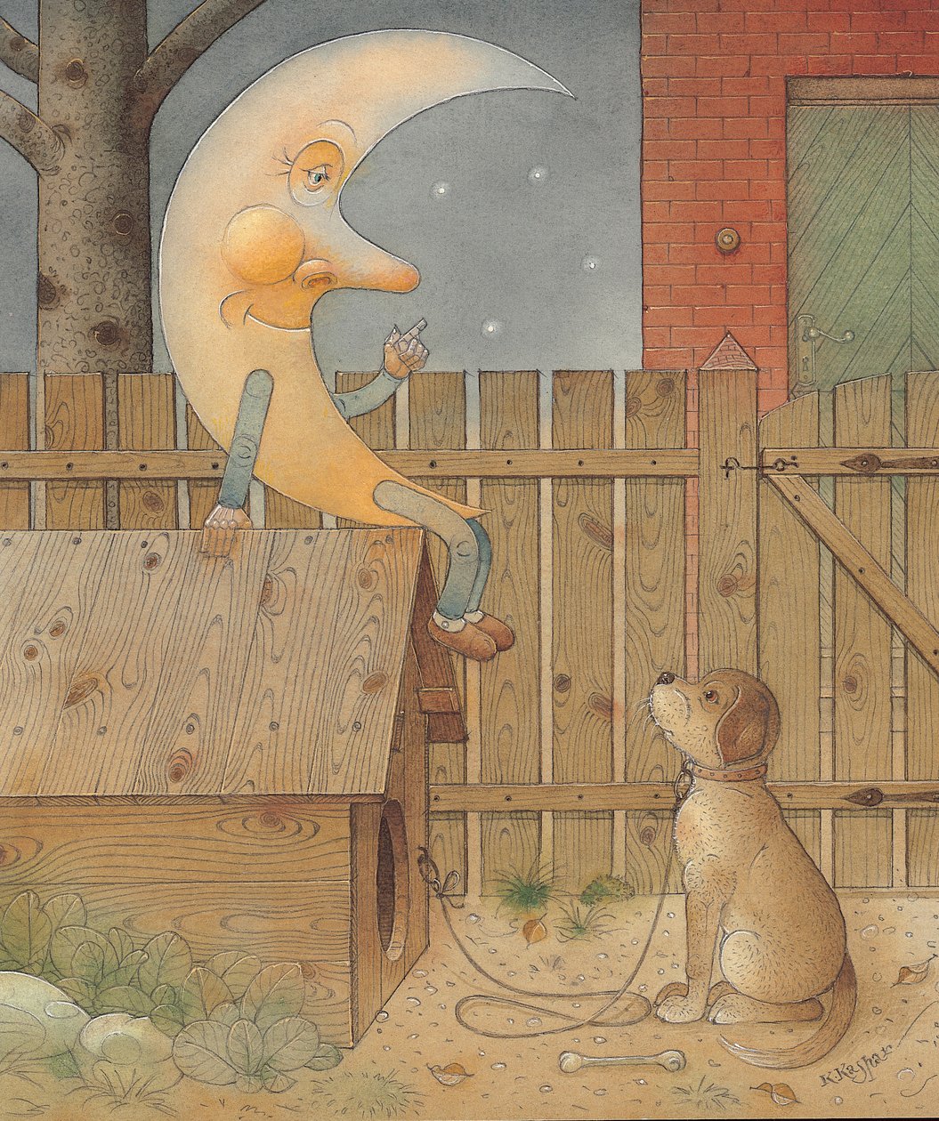 Moon, 2005 (wc på papir) af Kestutis Kasparavicius