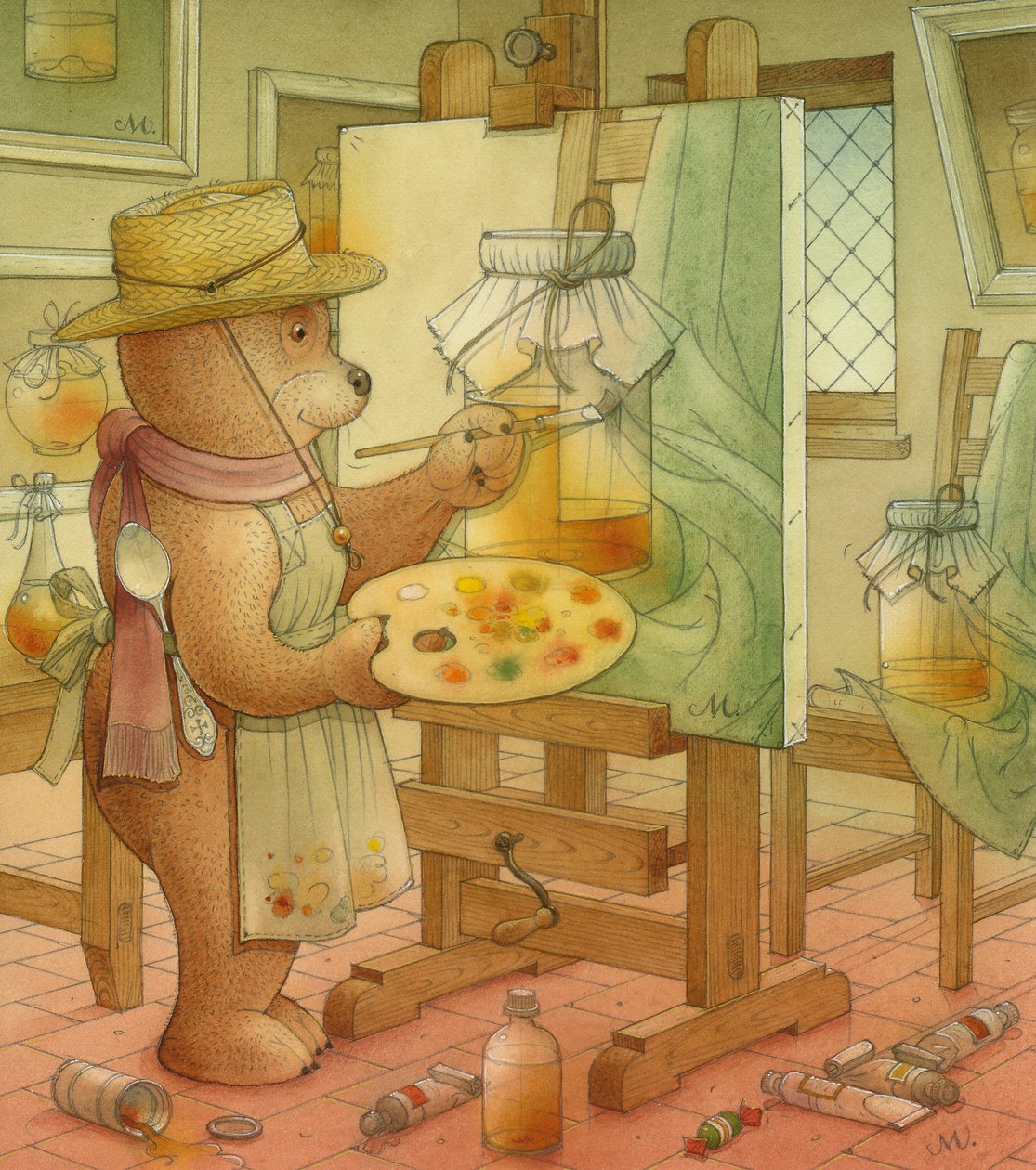 Maler, 2006 (wc på papir) af Kestutis Kasparavicius