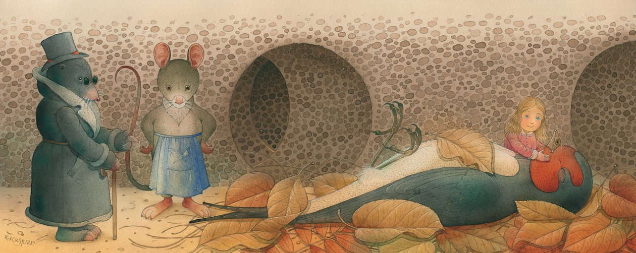 Thumbelina 03, 2005 (wc på papir) af Kestutis Kasparavicius