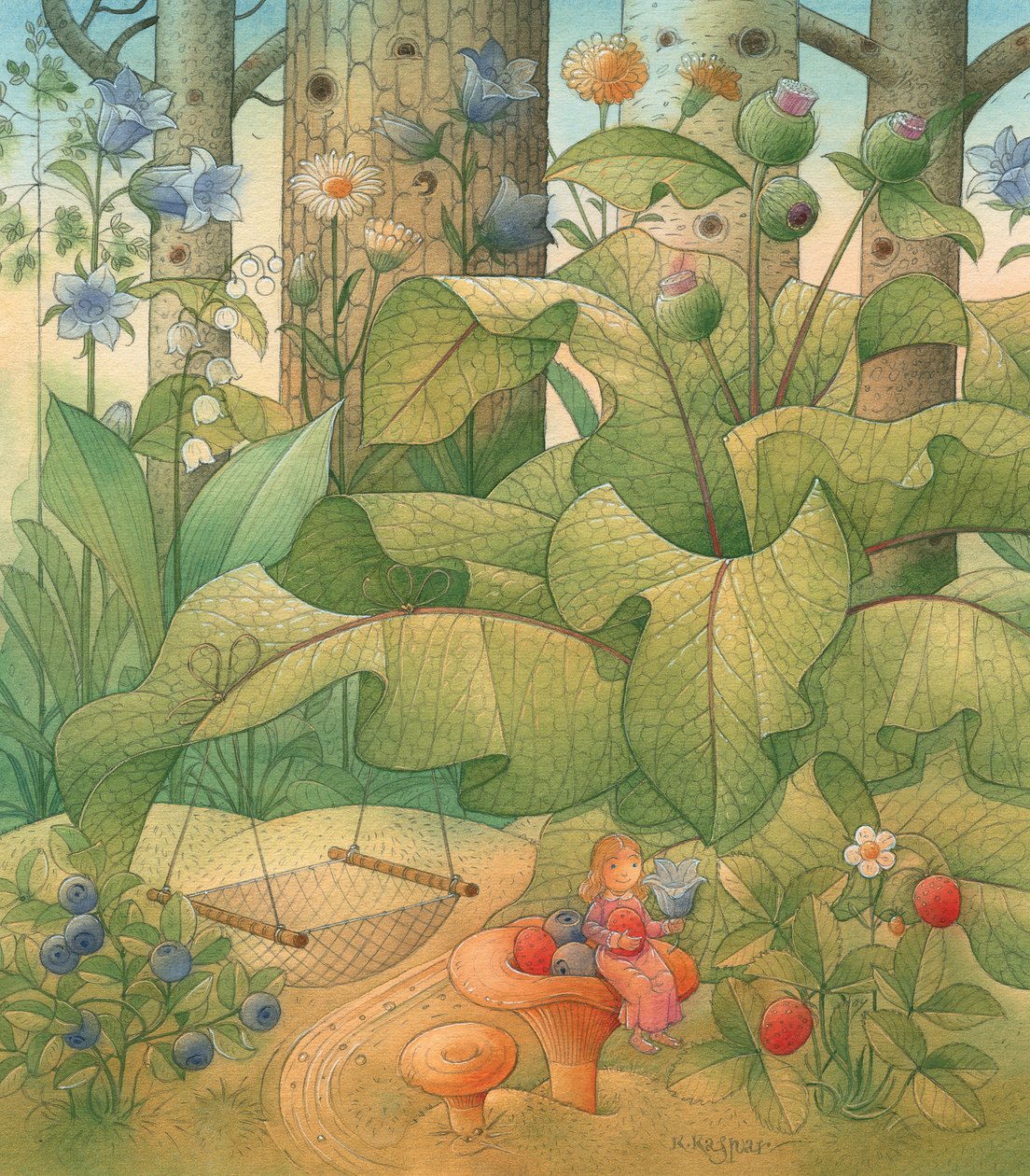 Tommelise 09, 2005 (wc på papir) af Kestutis Kasparavicius