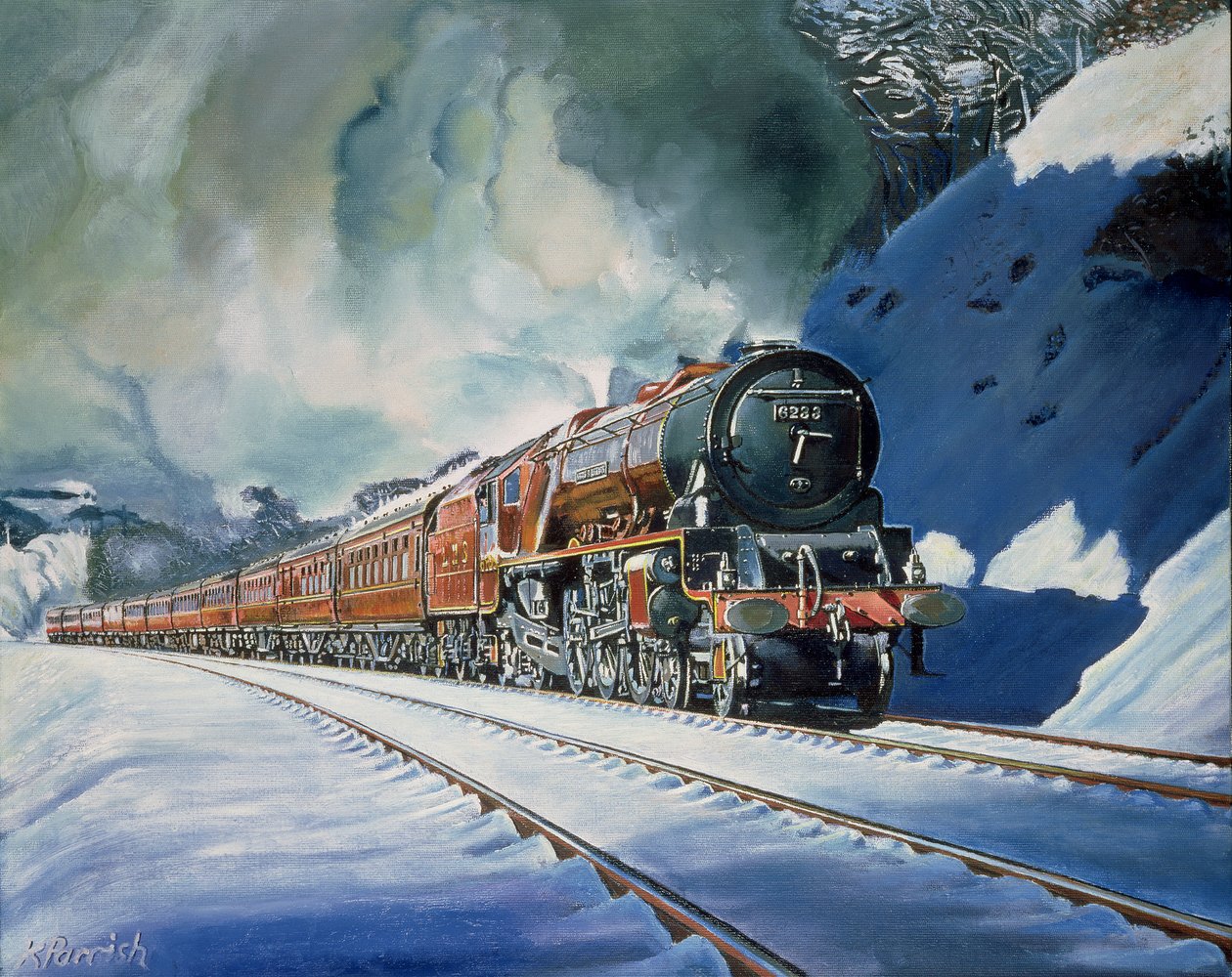Hertuginde i Trods af Kevin Guild of Railway Artist Parrish