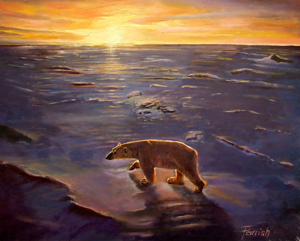 I vildmarken, 2008 af Kevin Guild of Railway Artist Parrish