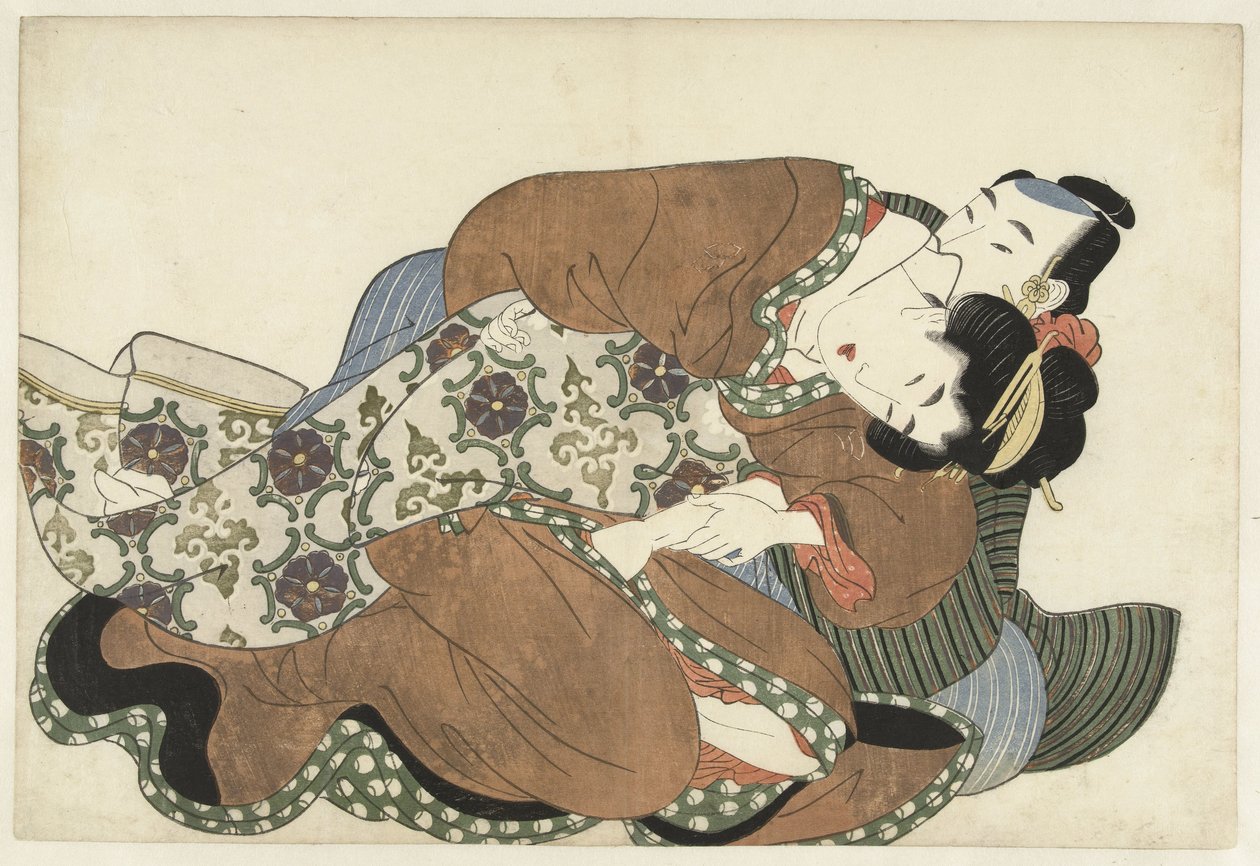 Par elsker af Kikugawa Eizan (attributed to)