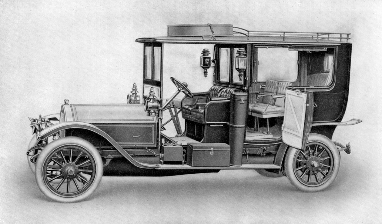 Tegning af en bil, 1911-1912. af Kilmsch and Co.