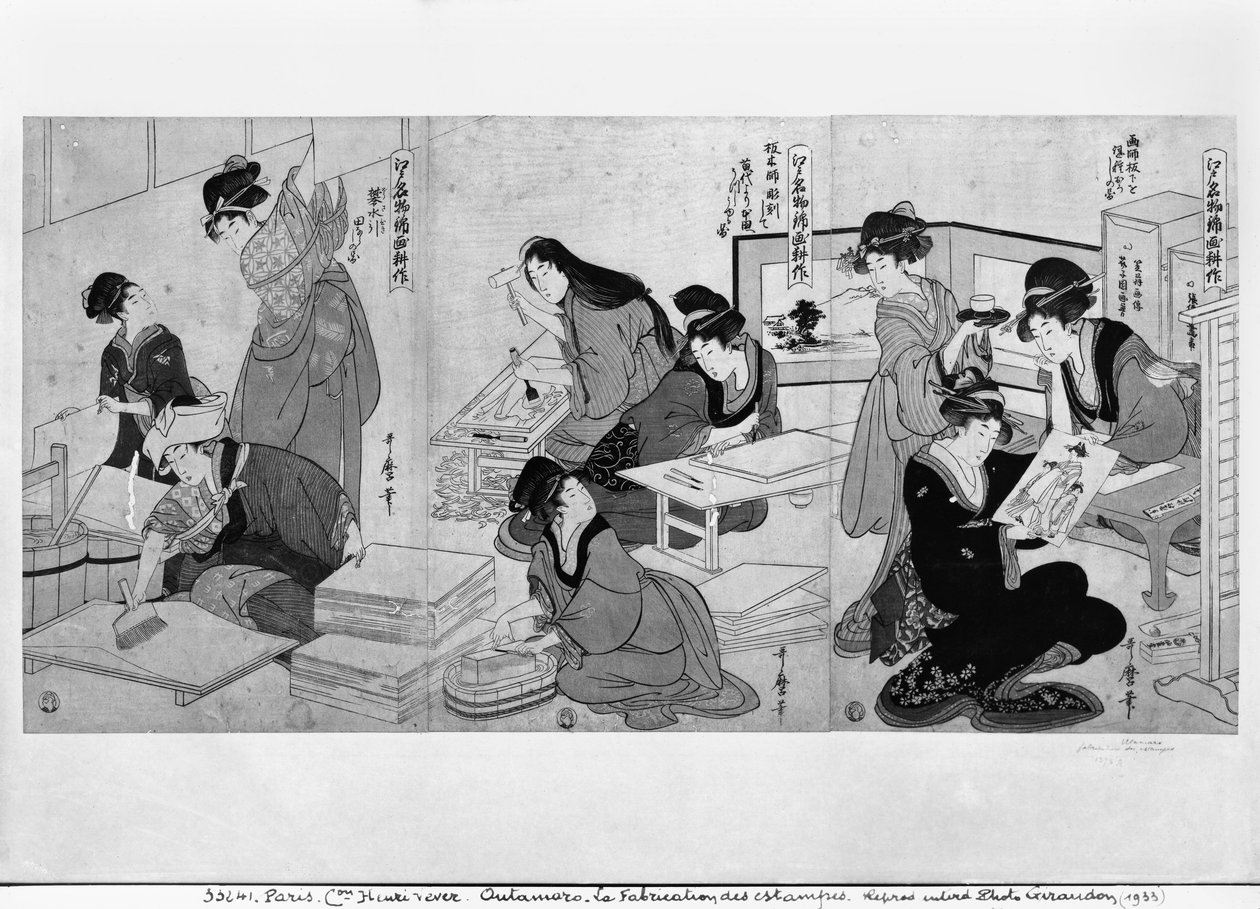 At lave prints af Kitagawa Utamaro
