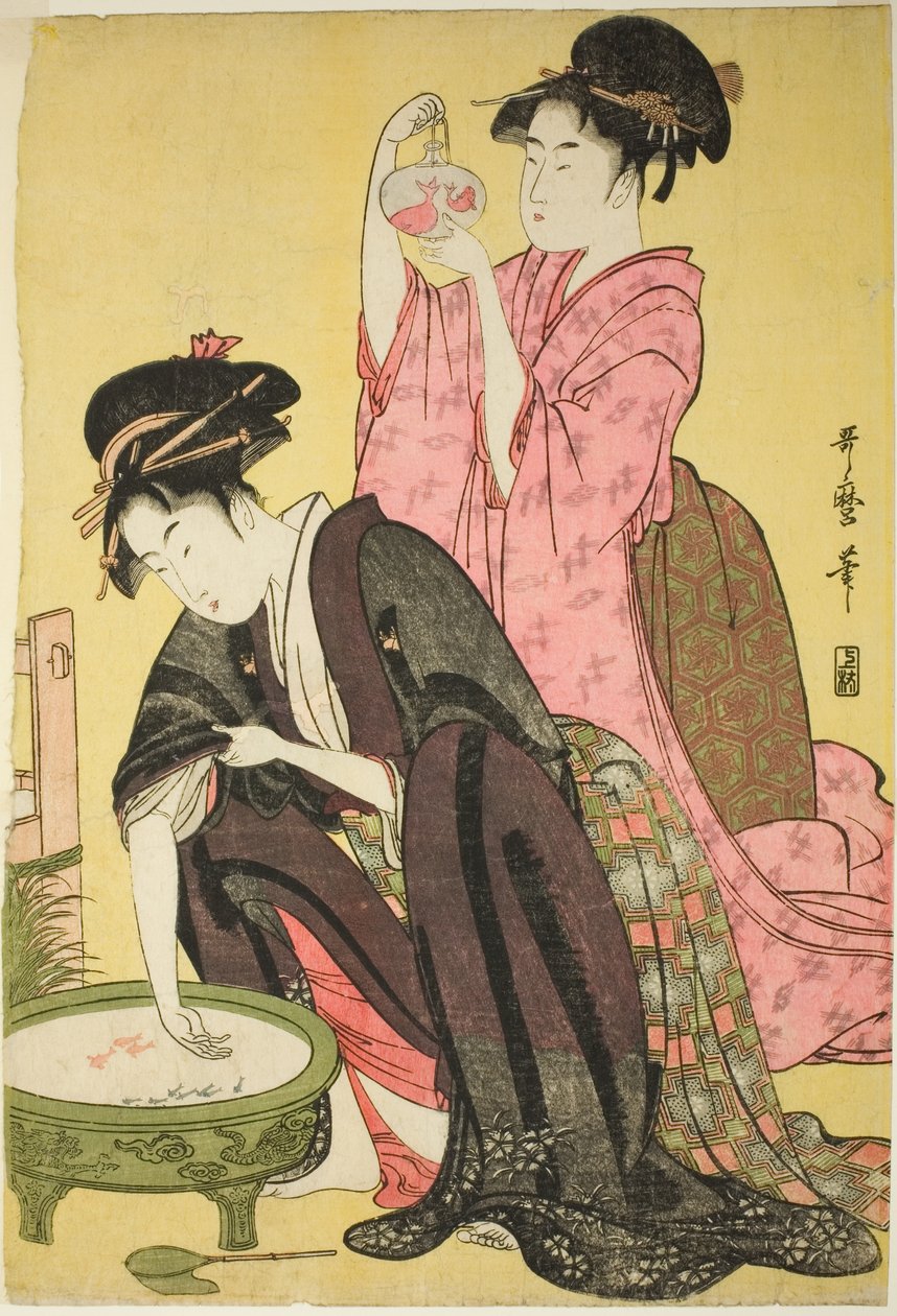 Guldfisk af Kitagawa Utamaro